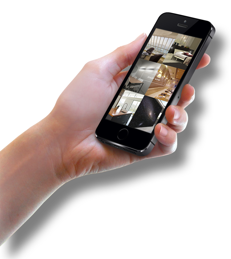 hand with phone